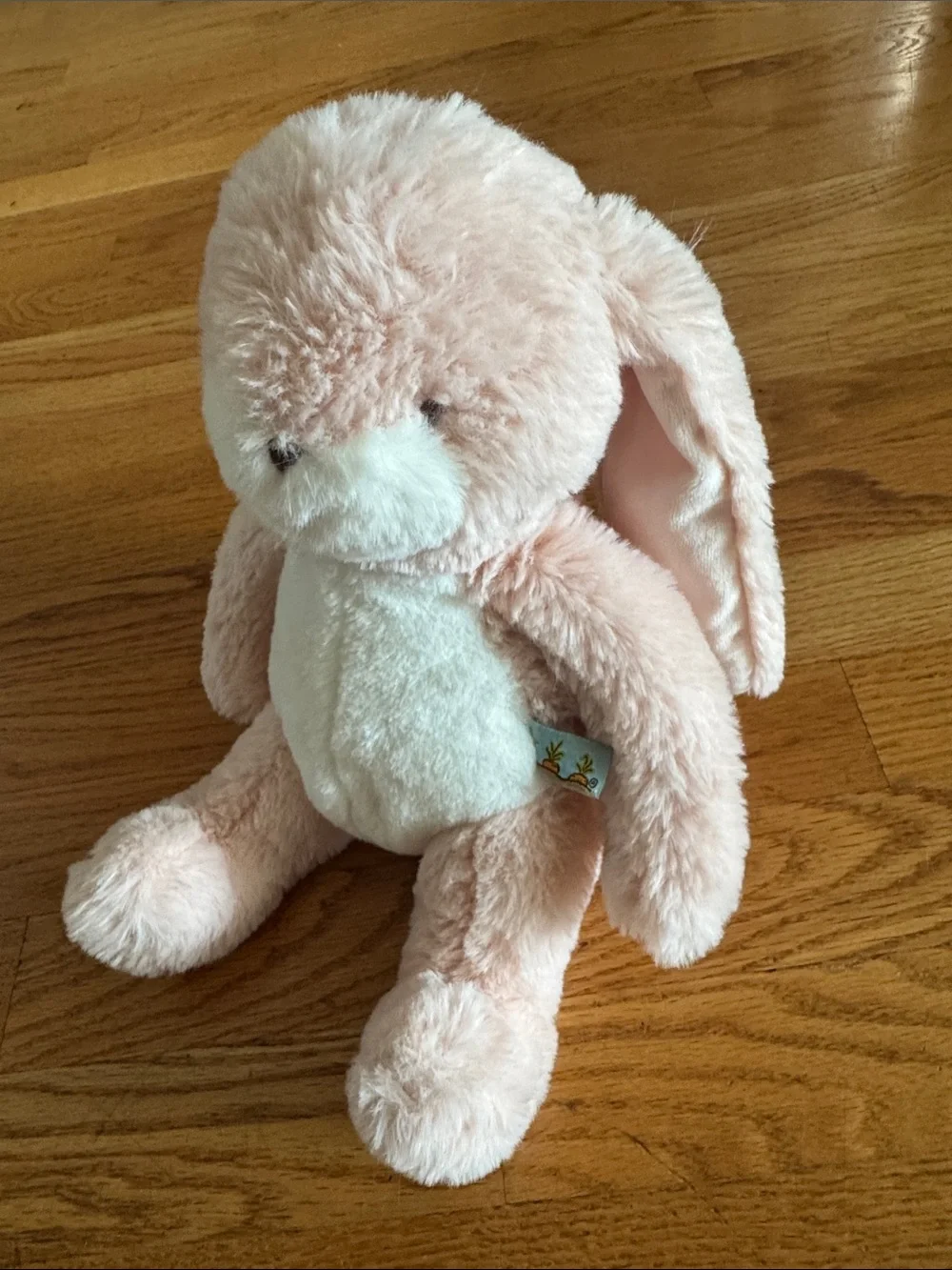 Bunnies by the Bay Pink and Cream Plush Bunny with long Ears